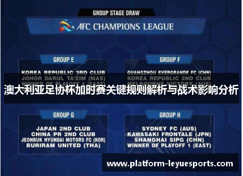 澳大利亚足协杯加时赛关键规则解析与战术影响分析